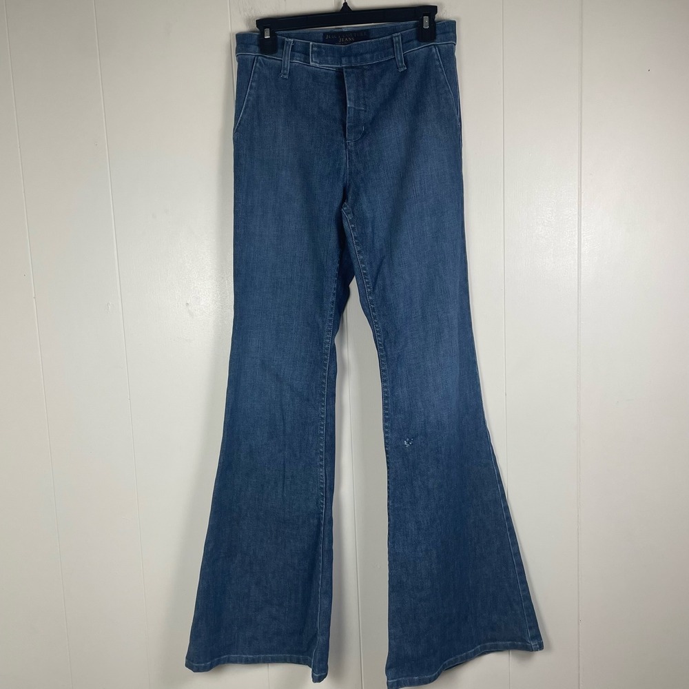 Juicy Couture Jeans Womens‎ Size 28 Flared Leg Denim Pants Made in USA